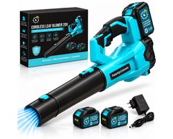 Twenty4seven® Accu Bladblazer - 20V & Draadloos - Met 2 Accu's 3000mAh & Oplader - 260 km/u & 450 CFM - 6 Standen - Voor Tuin, Bladeren & Sneeuw