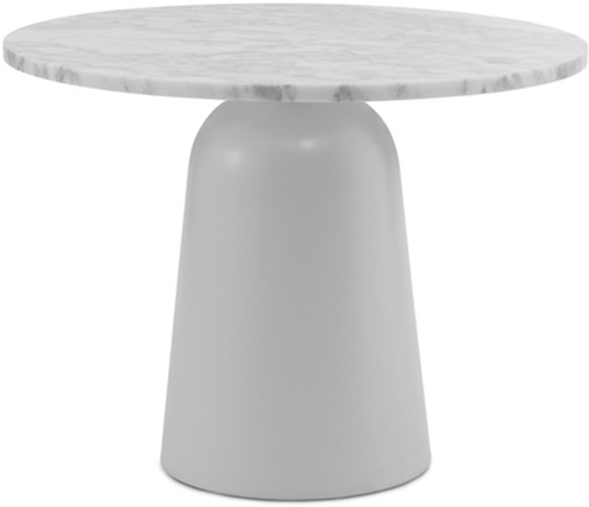 Turn Table Marble Bijzettafel White