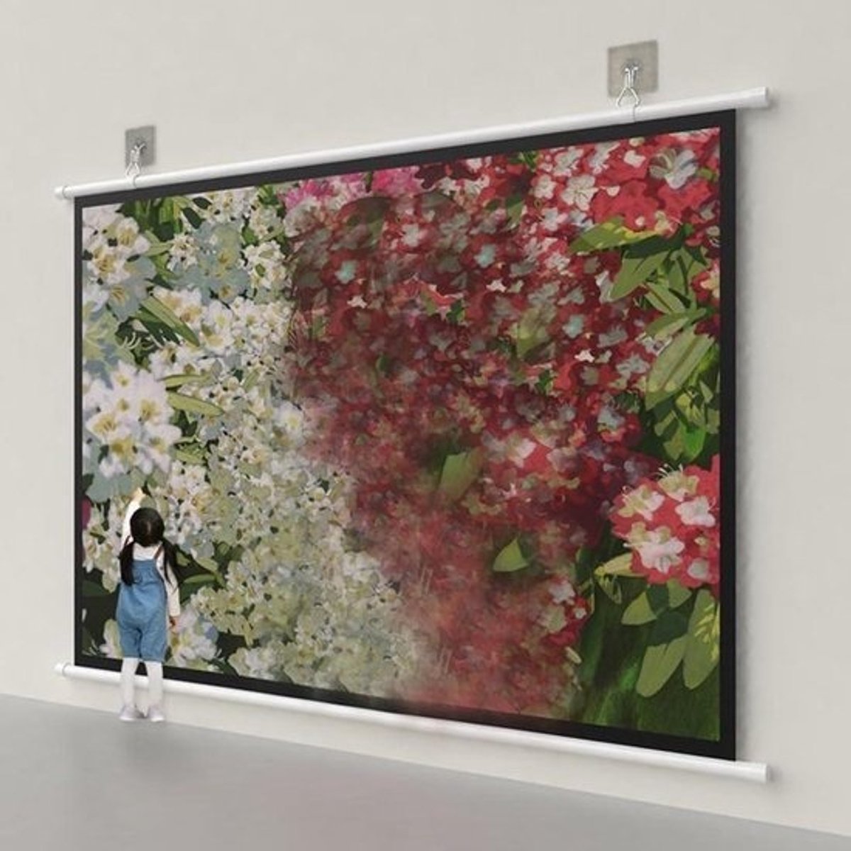 Projectiescherm - Filmscherm - Thuisbioscoop - Handmatig Intrekbaar - 40 inch 4:3 - Wit