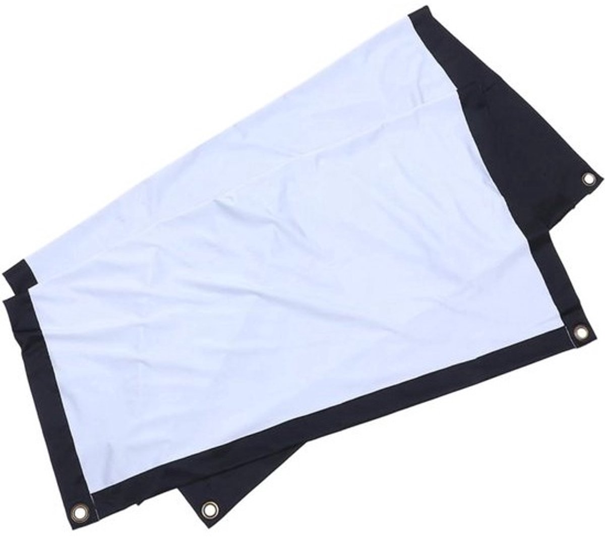 Projectiescherm Doek - Vouwscherm Beamer - Thuisbioscoop Creëren - Kreukvrij Materiaal - 186 x 105 cm - Wit
