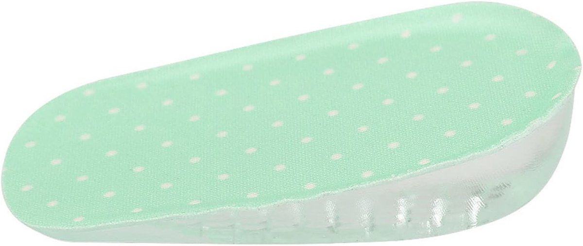 inlegzolen, siliconengel inlegzolen, hoogte voetverhoging, lokale voetboog, schoenen, hielkussen (2,5 cm, groen)