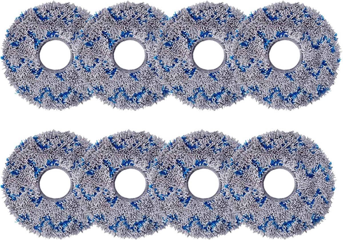 8 stuks schoonmaakdoeken, accessoires voor Ecovacs Deebot X1 Omni, wisserpads, reserveonderdelen voor Ecovacs Deebot X1 turbo-stofzuiger, reinigingsdoek, wasbaar en herbruikbaar