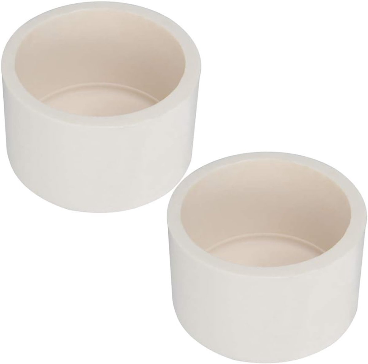 Ronde Waterslang PVC Cap 1.5"/40mm Binnendiameter Wit 2 stks