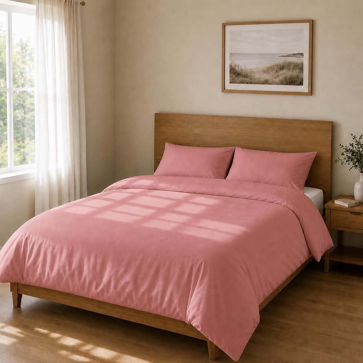 Dekbedovertrek Set 250x200 + 45x75 2PCS, Oudroze