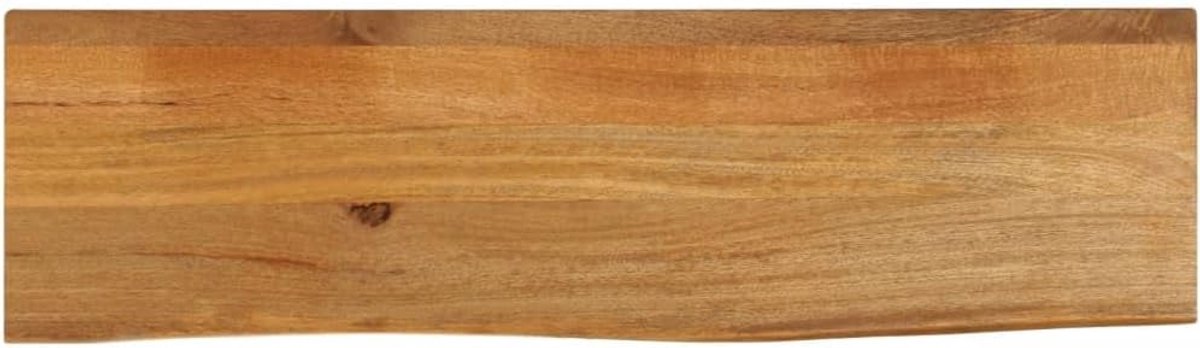 Tafelblad met boomrand, vervangingsplaat voor tafel, eettafelblad, vervangend tafelblad, houten tafelblad, geschikt voor restaurant, eetkamer, hotel, café, 120 x 40 x 3,8 cm, massief hout
