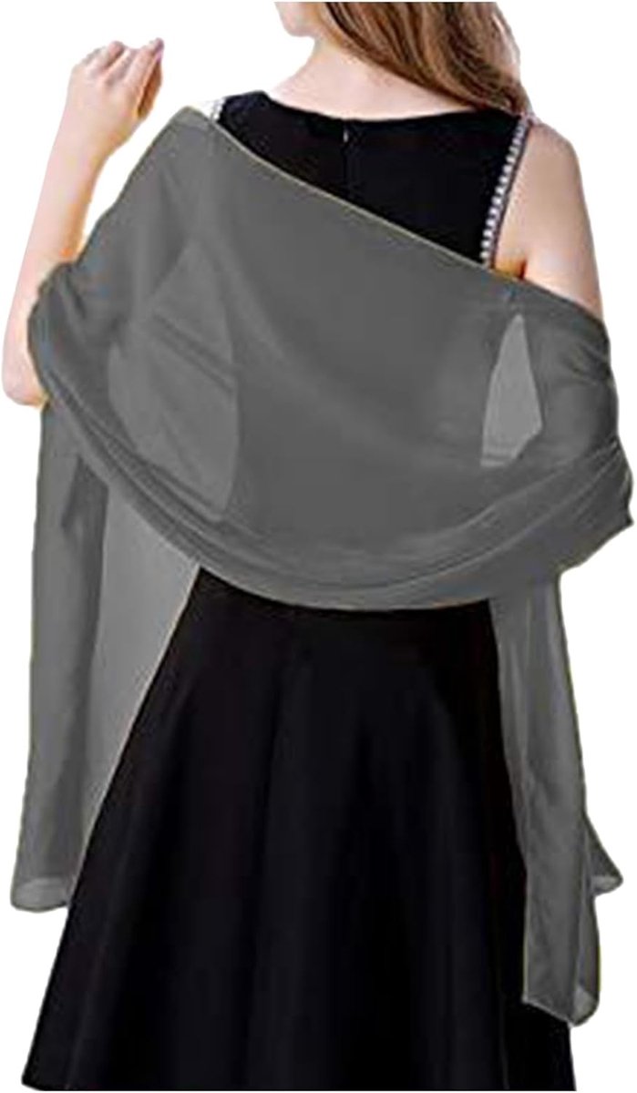Zachte chiffon sjaal, sjaal, omslagdoek voor jurken, accessoires voor vrouwen