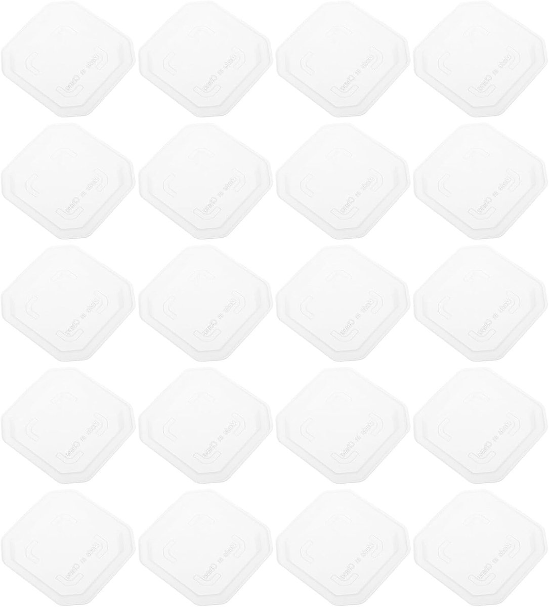 30 Stuks Transparante Vierkante Plantenschaal Plastic Bloempot Schotels voor Binnen Buiten Wateropvangbakje voor Planten Balkon Tuin Vensterbank