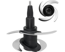 Compatibel met Ninja keukenmachine en blender Auto-iQ BN800EU/BN650EU, reserveonderdeel voor het hakmes voor Nutri Ninja, bereidingskom, 1,8 l