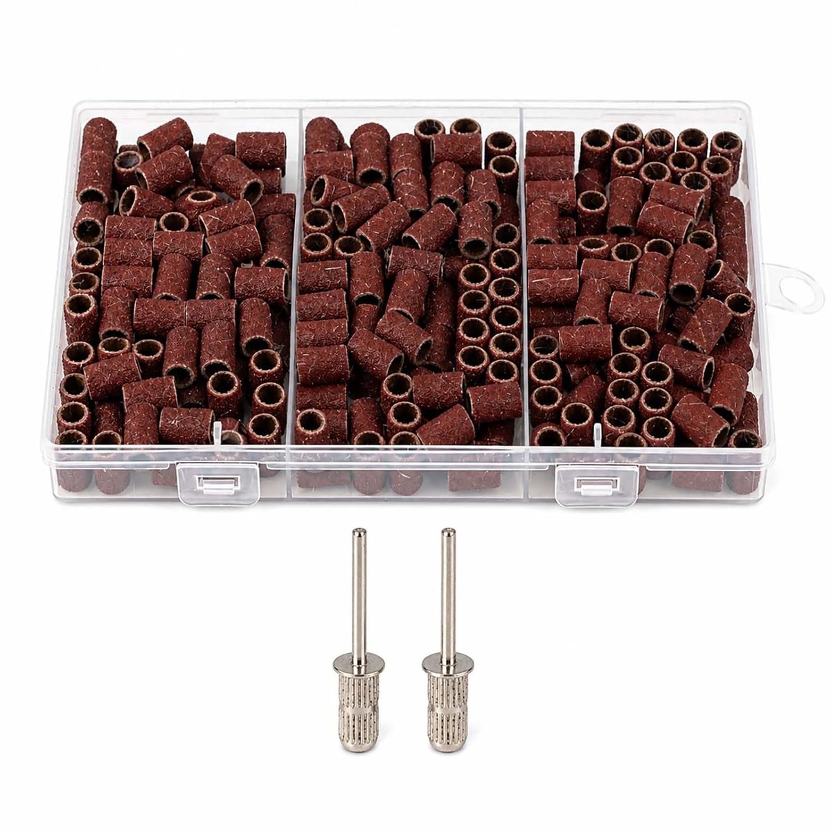 Hulzen, schuurcilinder, slijpopzetstukken met korrel 80, 120, 180, van stevig materiaal, compatibel met draaigereedschap, 2 stuks schuurtrommel, voor slijpen en bewerken oppervlakken