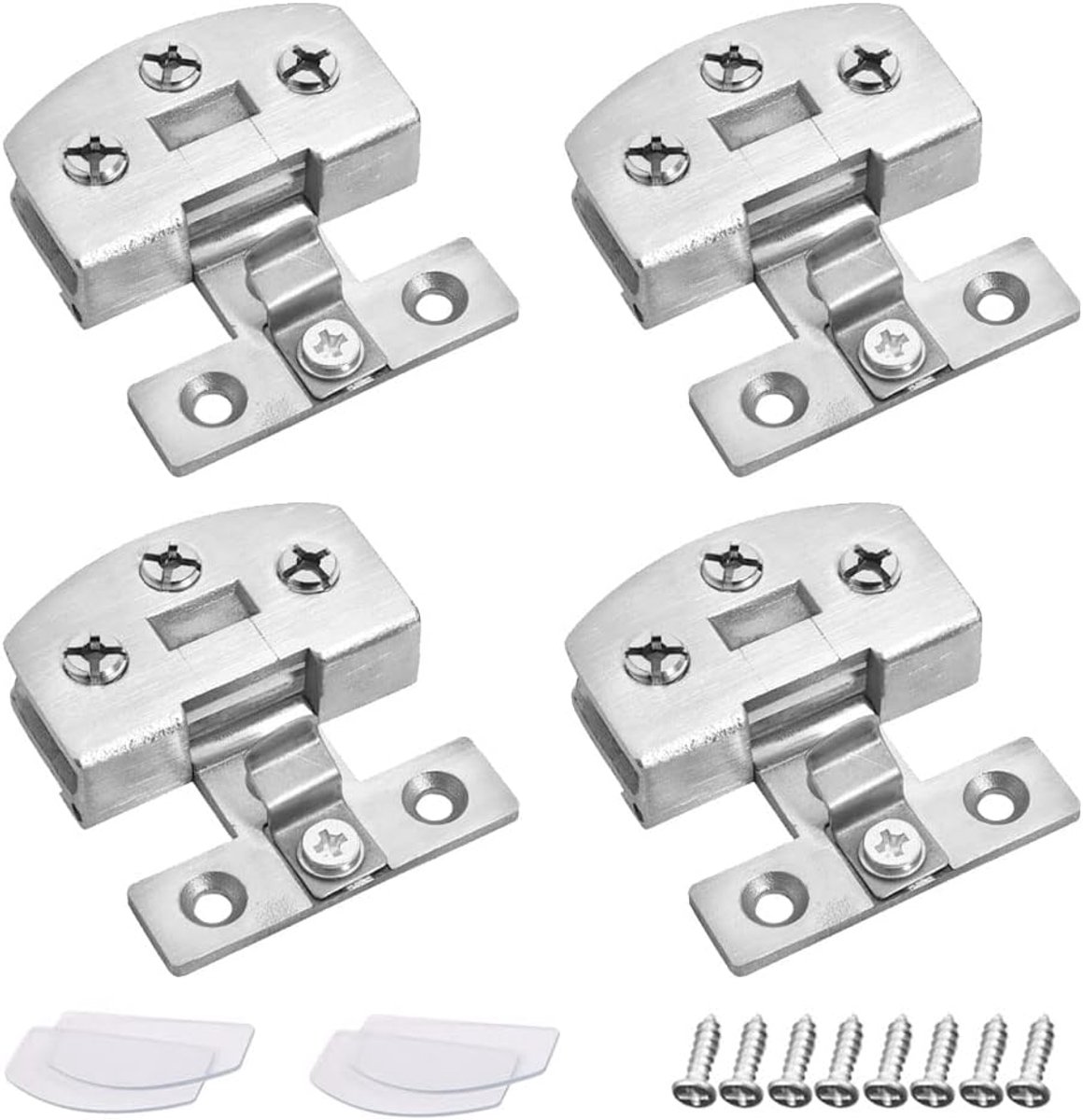Scharnieren van zinklegering, glazen deur, scharnierset, deurscharnier, kast, deurscharnier, reserveonderdelen, bevestigingsclip, scharnier, meubelaccessoires