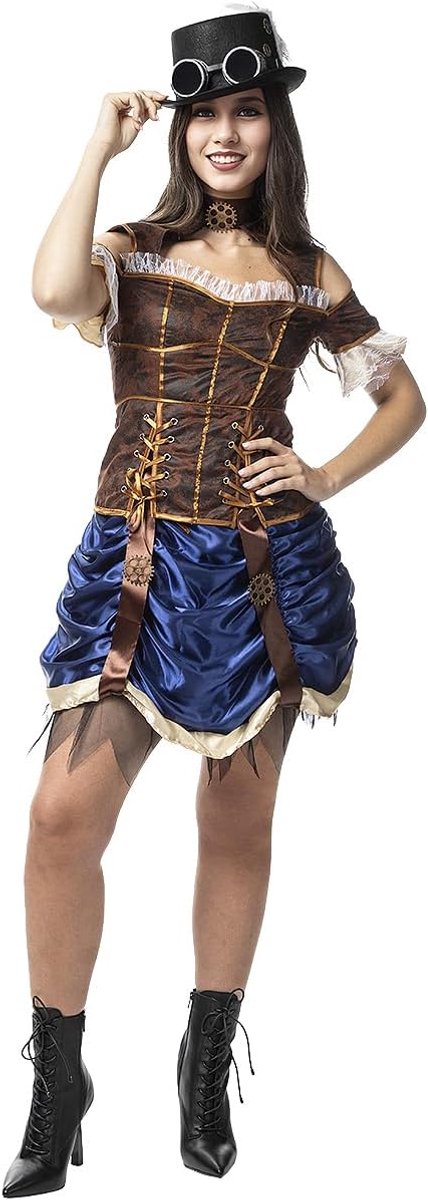 | Kort Steampunk-kostuum Voor voor vrouwen Origineel & Grappig & Western - Kostuum voor Volwassenen Accessoire verkleedkleding en rekwisieten voor Halloween, carnaval & feesten