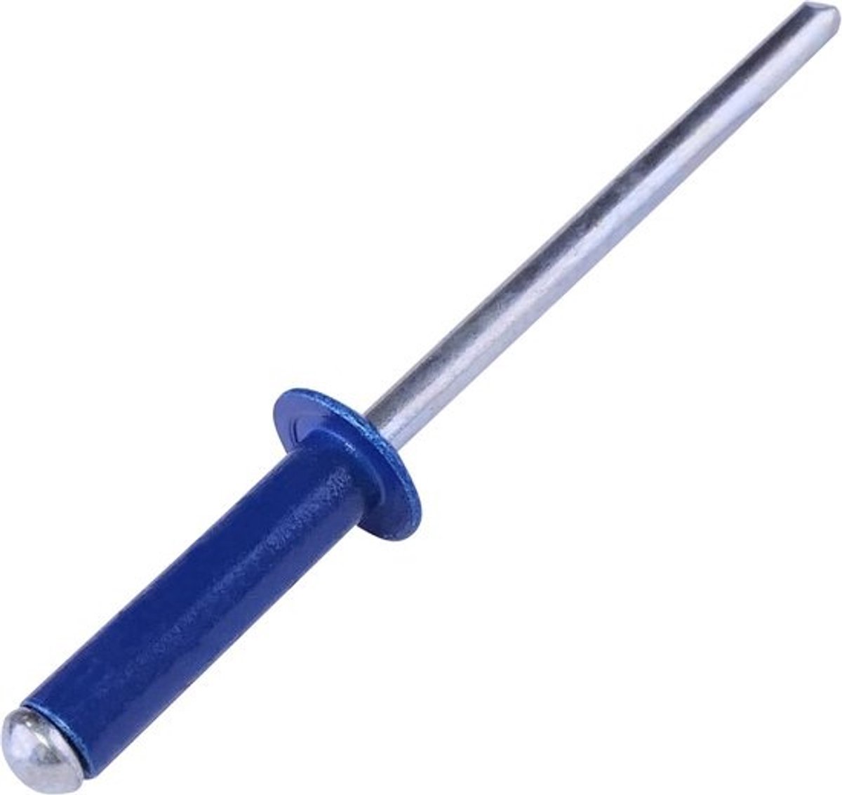 Set van 50 Popnagels Ø4x16 mm Staal/Aluminium - Montagebevestiging Blauw