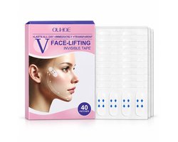 Bodybite - Gezichtstape - Face Tape - Onzichtbare Anti Rimpel Stickers - Tegen Dubbele Kin & Verslapte Huid - 40 Stuks - INVISILIFT