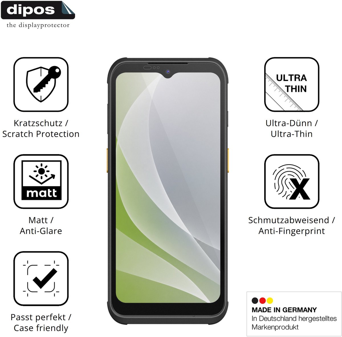 dipos – 4x Matte Beschermfolie geschikt voor Werock Rockscan A260 | Krasbestendige & antireflecterende Screenprotector Ultra-Thin