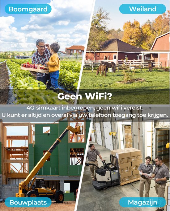 GENBOLT 4G Beveiligingscamera Buiten op Zonne-energie 2K AOV 24/7 Opname Dual Lens PTZ AI Detectie 8W Zonnepaneel IP66 — afbeelding 4