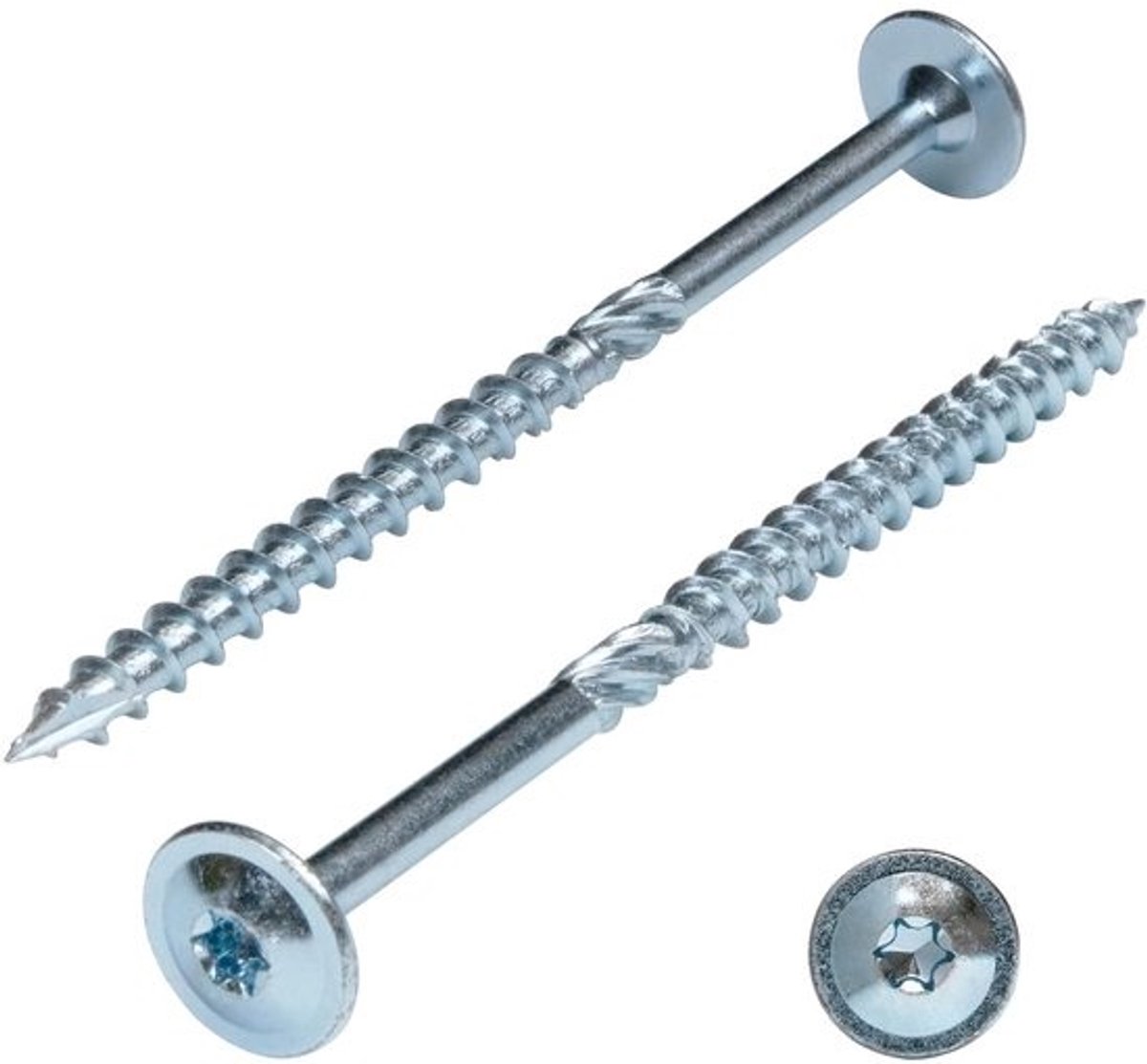 Verzinkte Spaanplaatbouten - Verzonken Kop - 8x140mm - Torx 40 - Houtconstructies en Dakbeschot - 50 Stuks