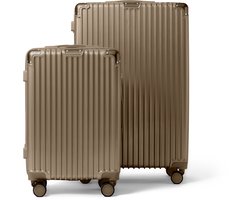 FLY & BYE FLY&BYE® Kofferset Titan - S/L - 2 Delig - Complete Set - 39 Handbagage + 113L Ruimbagage - TSA Cijferslot - Champagne