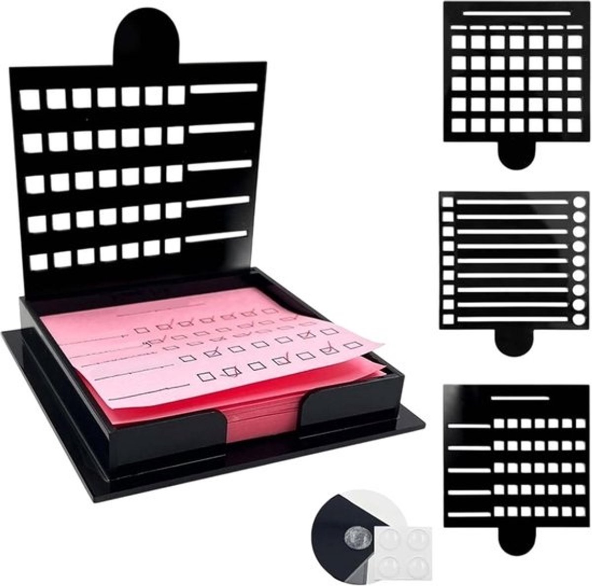 Post-it Houder - Notitie Organisator - Bureau Organisatie - Beschermend Ontwerp - 3x3 Inch Notities - Niet Gespecificeerd