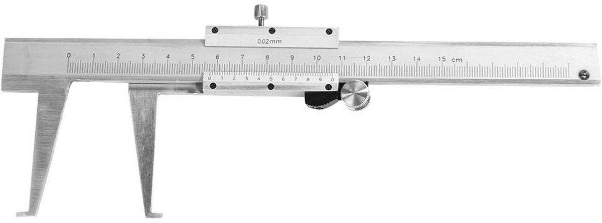 Dailygoods- Vernier Schuifmaat 0-150 mm - Koolstofstaal - Meetinstrument - Binnendiameter - Corrosiebestendig - Gewicht 396 g - Meetlat