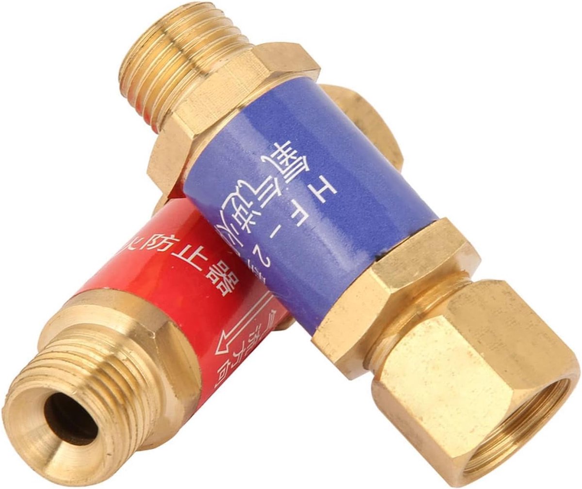 1 paar zuurstof acetyleen terugslagklep, terugslagklep vlamblokkering flashback arrestor M16 x 1,5 HF-2