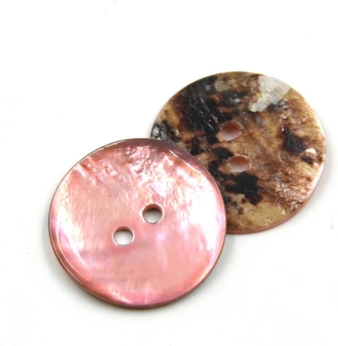10 stuks natuurlijke schelpknoppen, ronde knoppen met 2 gaten om te naaien en knutselen, knoppen voor DIY naaien truien jassen vest, pak, overhemd, gebreide jas, kostuums outfit naaien