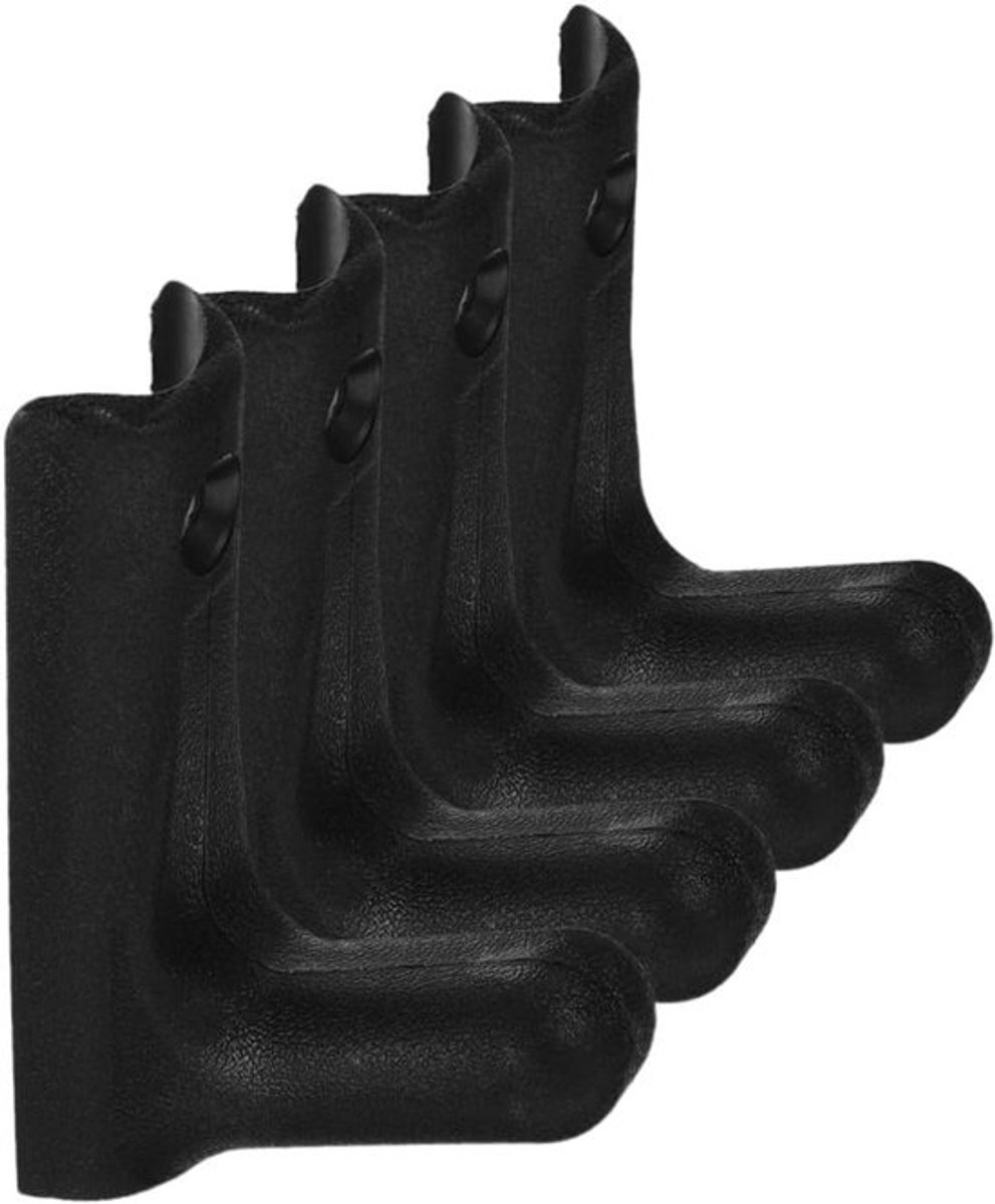 Halterhouder Muurbevestiging - Halterrek Wandmontage - Kracht Training Opbergen - Strak PC Materiaal - 16 x 10.5 x 5 cm