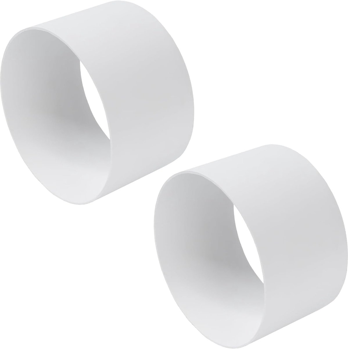 Set van 2 ronde buis-buitenverbinders, ventilatiesysteem accessoires, verbindingsstuk voor ronde buissystemen, vrouwelijke buisverbindingsflens