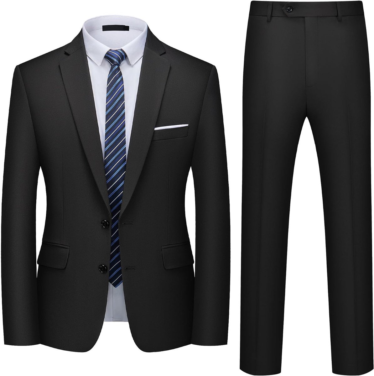 slimfit, 2-delig, businesspak, 2-knoop, herenpak, colbert broek, onderhoudsvriendelijk, voor kantoor, bruiloft, sollicitatie en formele gelegenheden