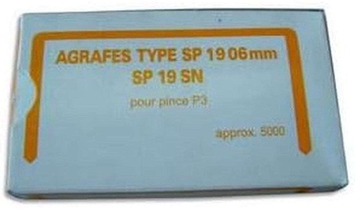 Veldhechtingen voor nietmachine 6mm (NoSP 19) - 5000 stuks