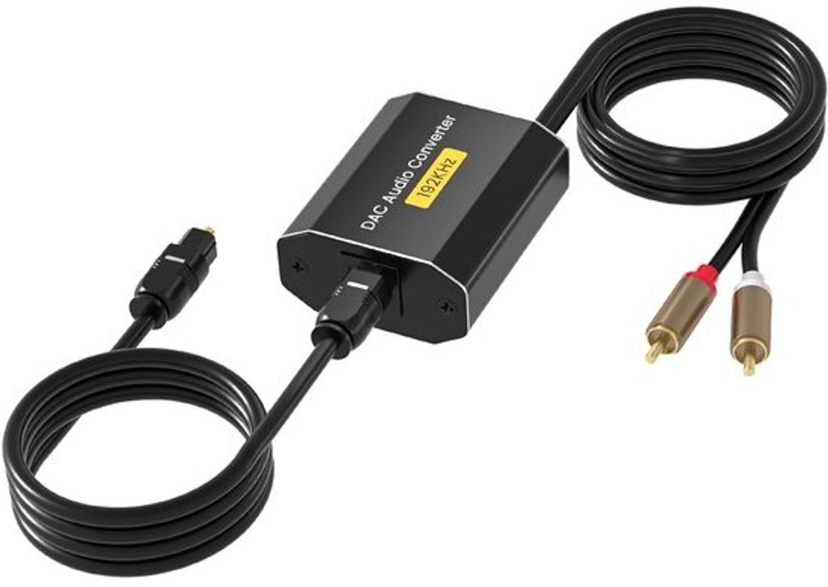 Digitale naar Analoge Audio Converter 192kHz RCA Optisch Toslink naar 3.5mm Adapter