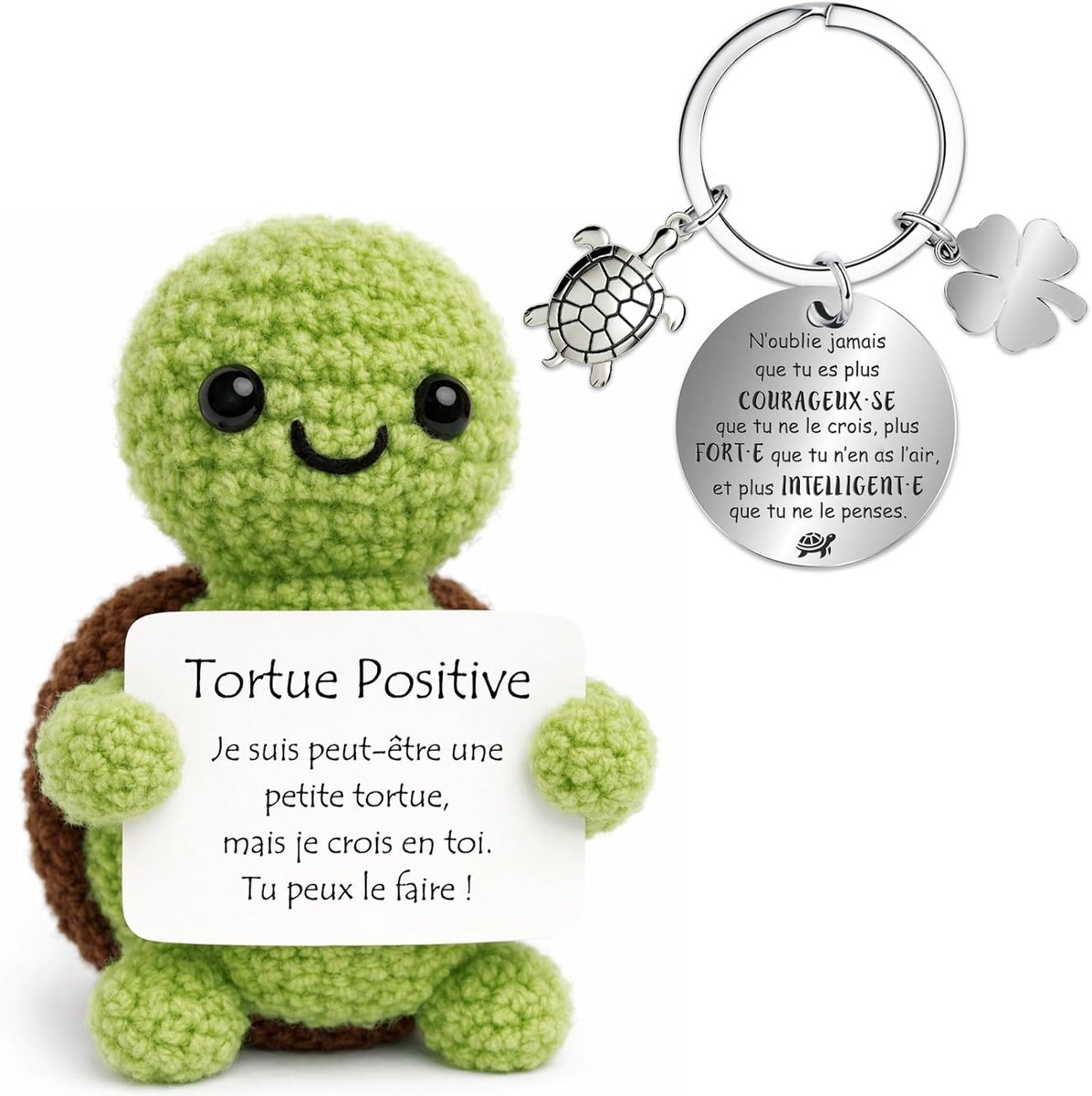 Dames en heren, positief figuur met geluksbrenger, origineel cadeau voor verjaardag, goede herstelling, cadeaus voor vriendin, collega, paar, zus, motiverende huisdecoratie