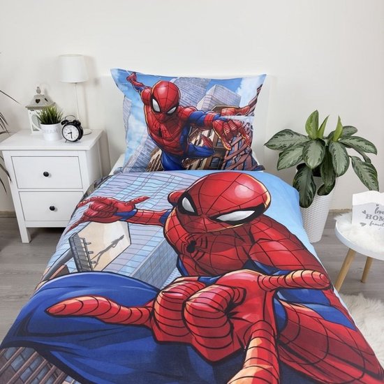 SpiderMan Dekbedovertrek old school - Eenpersoons - 140 x 200 cm - Katoen — afbeelding 3