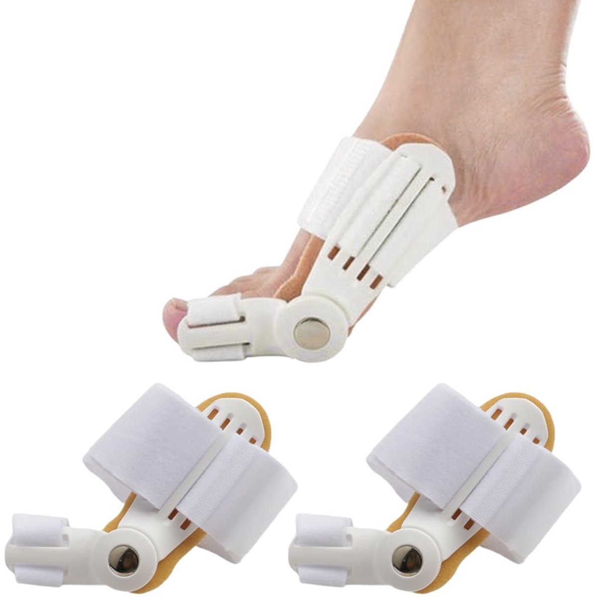 Teencorrector, 2 teenspreiders voor hallux valgus