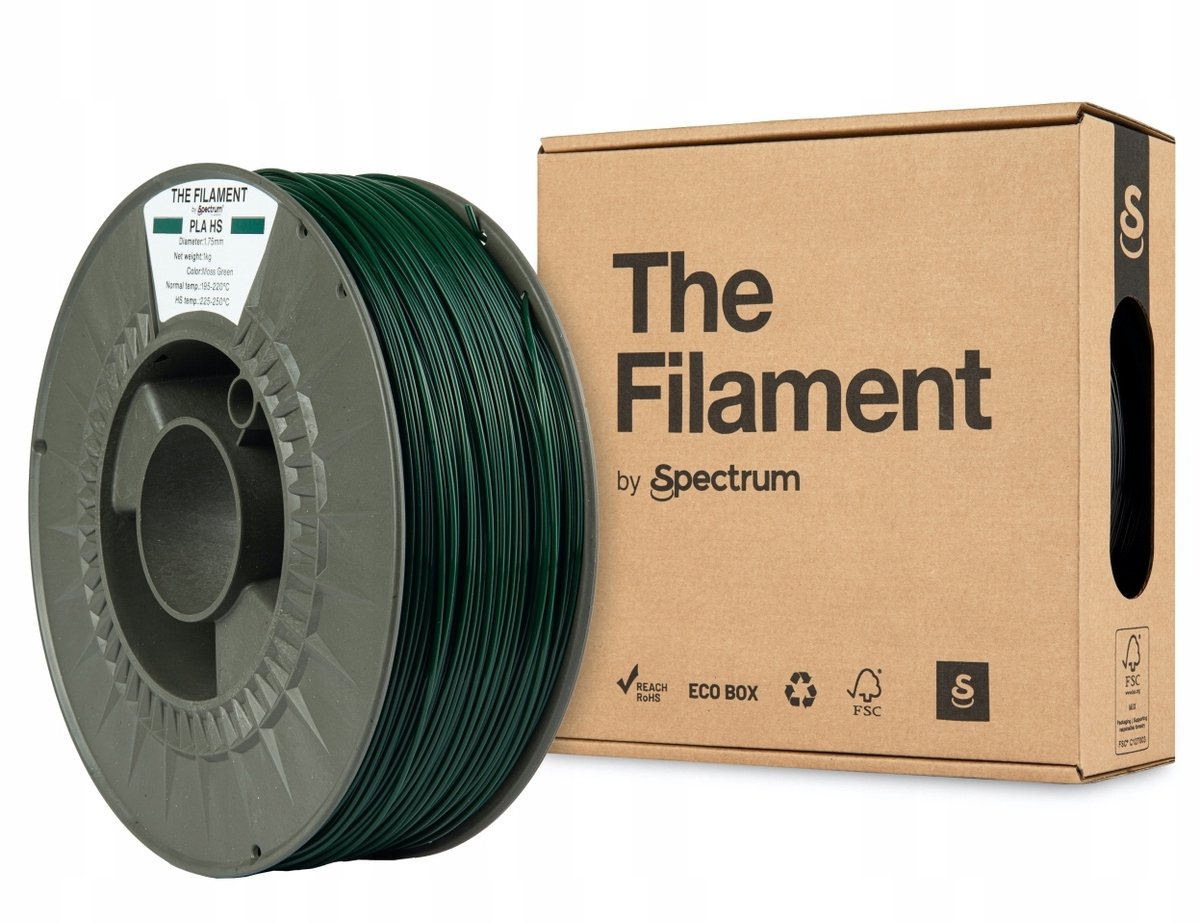 Spectrum Filaments The Filament by Spectrum PLA HS Moss Groen 1 kg Filament