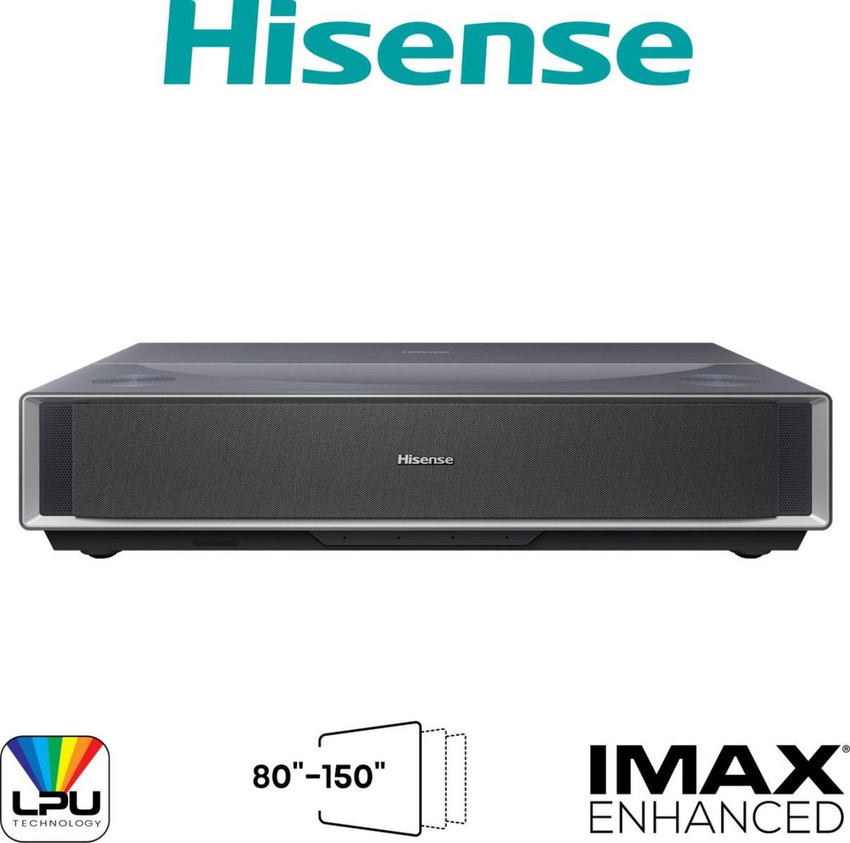 Hisense 20017229 beamer/projector Projector met ultrakorte projectieafstand 2500 ANSI lumens DLP UHD 4K (3840x2160) 3D Zwart