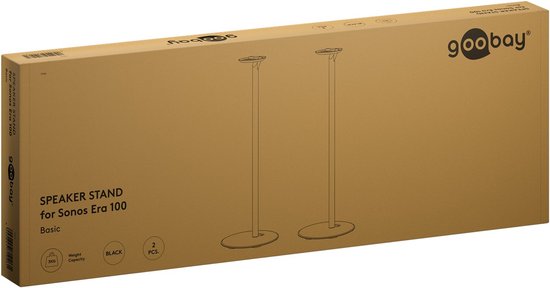 Goobay Luidspreker standaard Modern Era 1 Base, compatibel met de Sonos Era 100, zwart — afbeelding 2