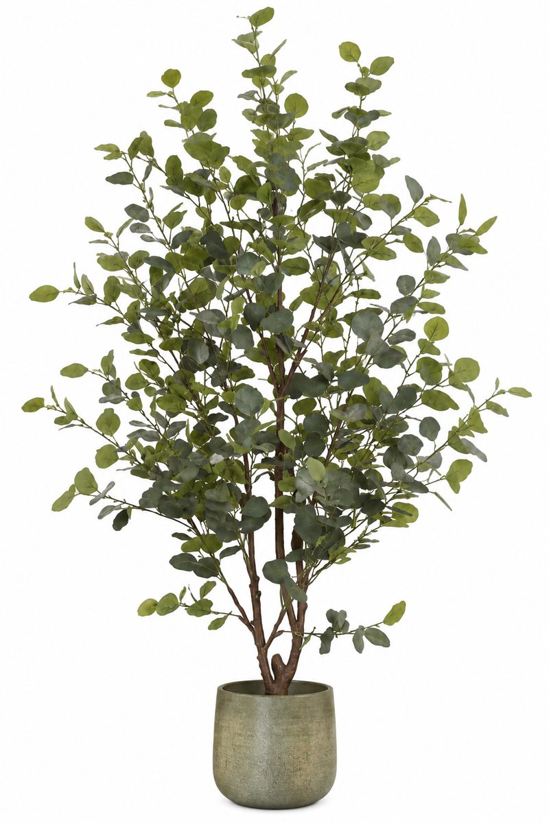 Mica Decorations Kunstplant Eucalyptusboom in Pot - H180 x Ø80 cm - Groen