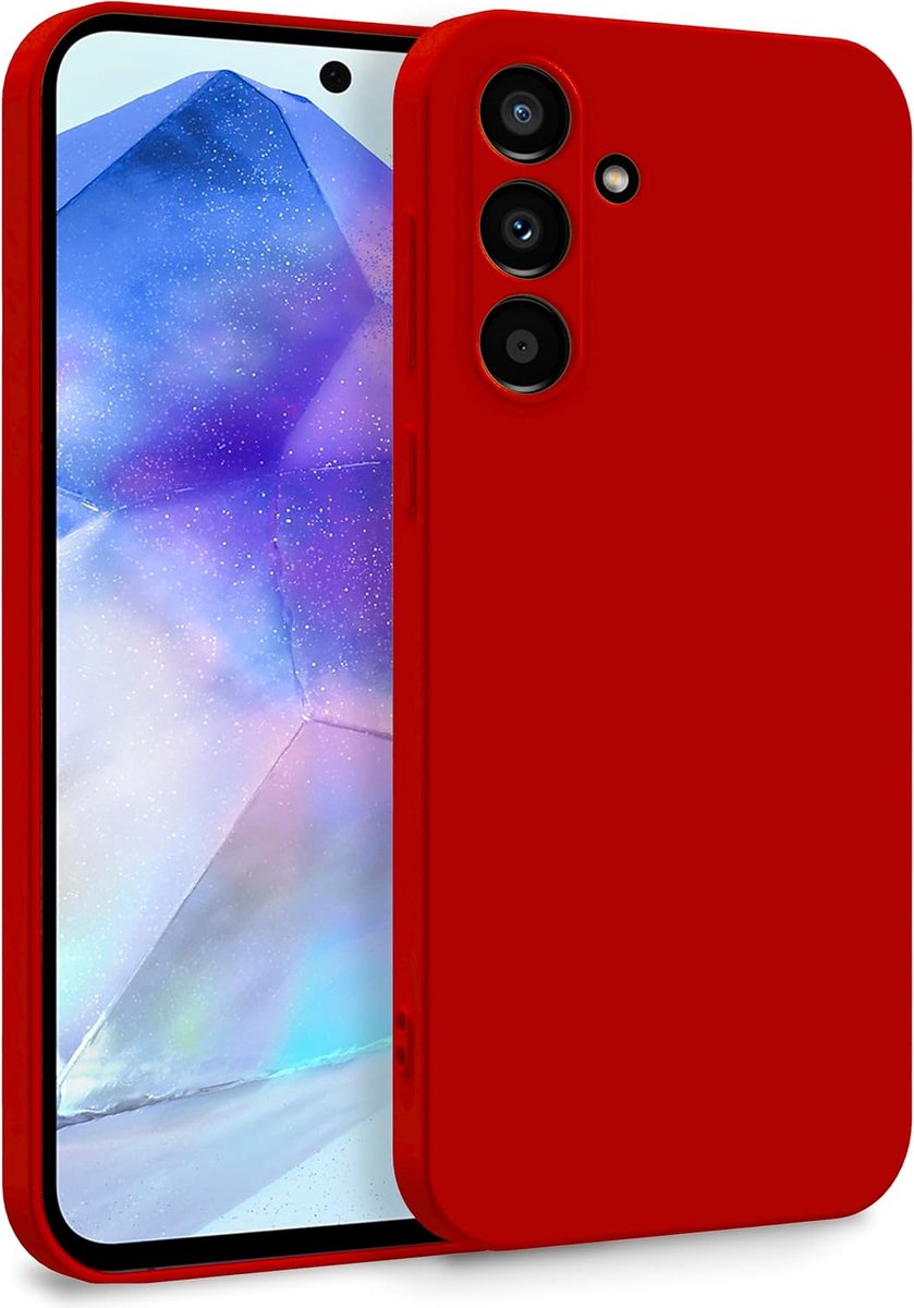 Hoesje Geschikt voor Samsung Galaxy S26 FE - Rood - Casemania Liquid Siliconen Back Cover met Camera Bescherming