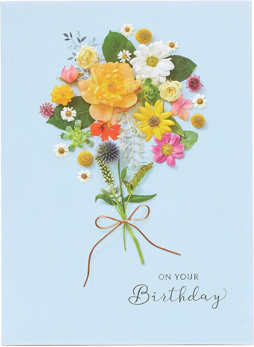 je verjaardag Floral Birthday wenskaart in de weide range kaarten