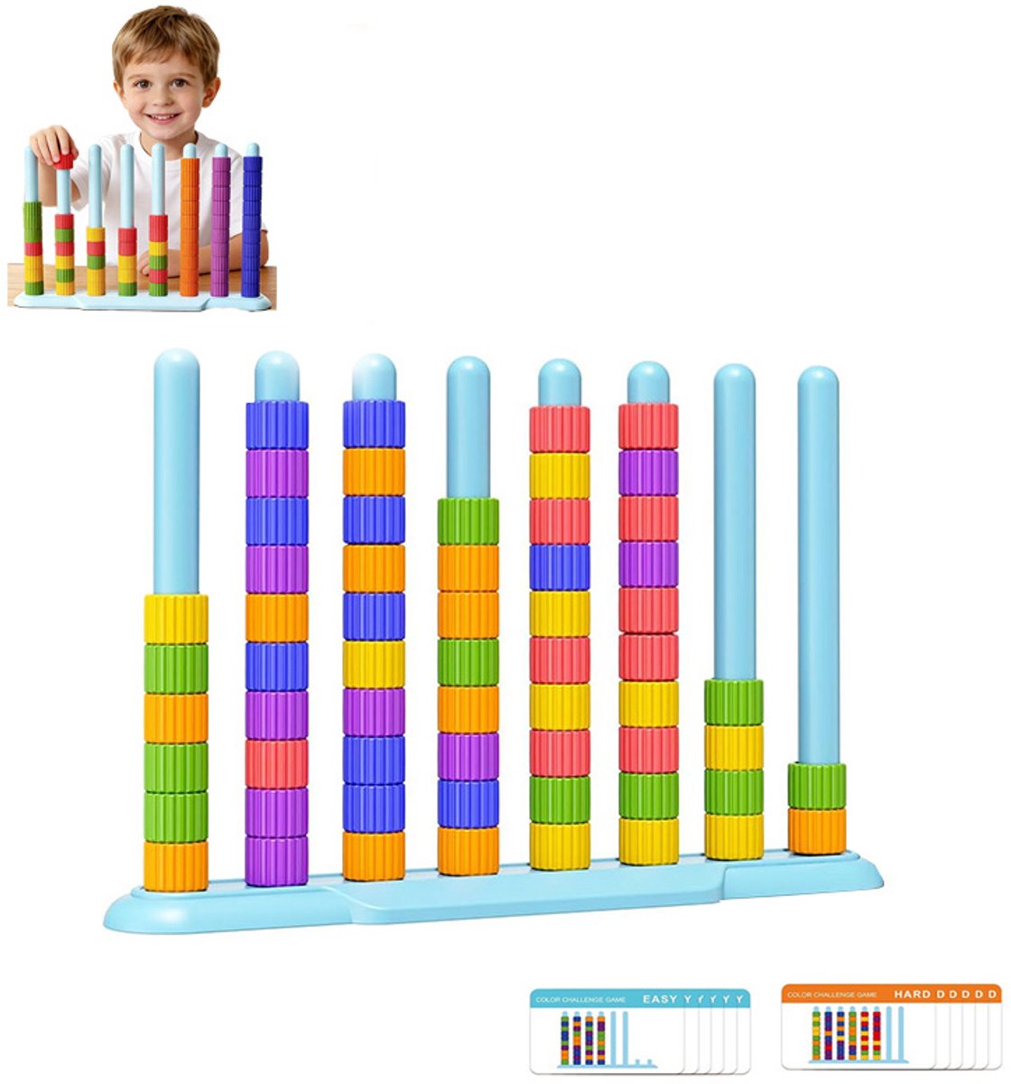 Kleurenuitdaging Reactiespel - Snel Kleuren Combineren - Denkspel voor Kinderen 6-12 Jaar, Volwassenen en Feesten