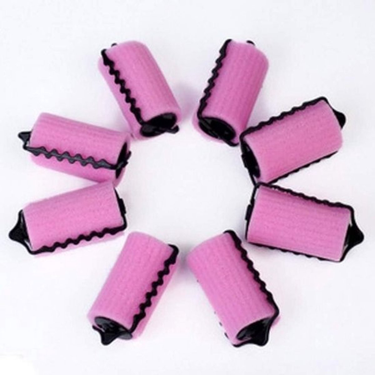 Haarrollers Zelfgrip - Haarkruller Spons - Haar Styling - Zacht Comfortabel - 8x3.8cm - Paars
