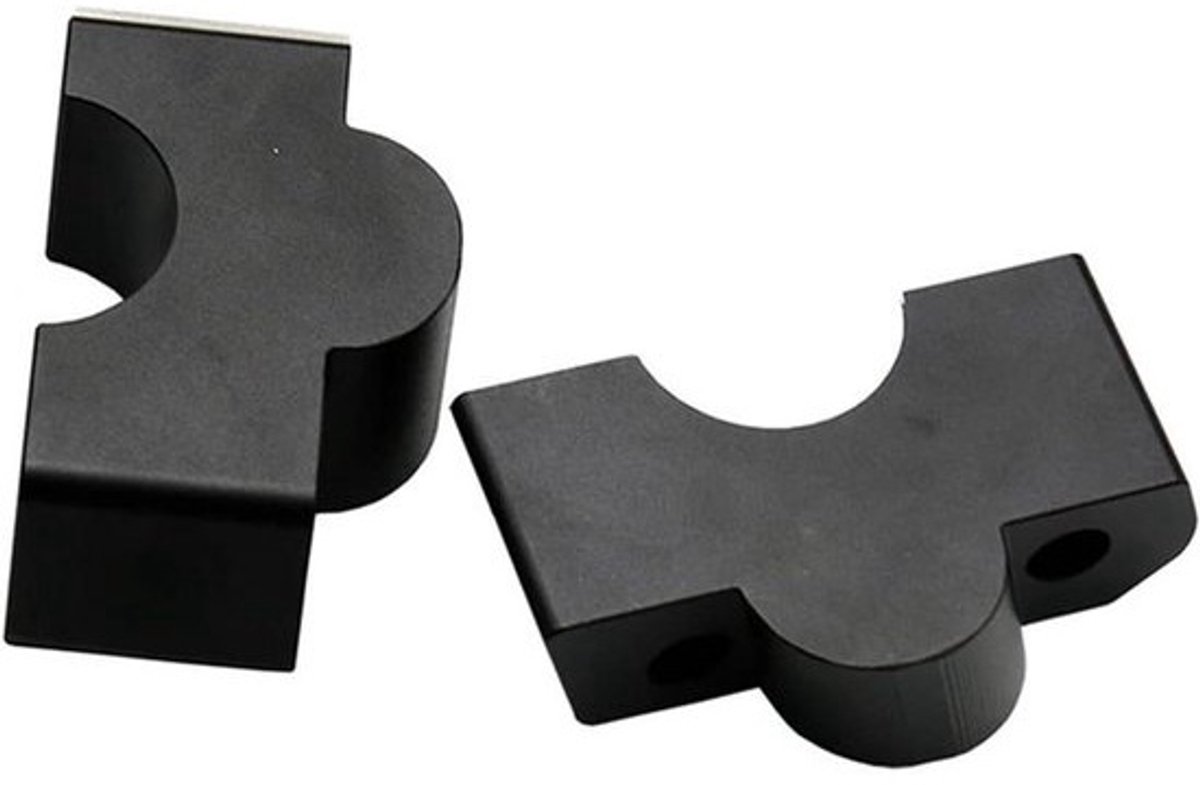 Stuurverhoger Motorfiets - Klem Verhoging - Comfortabeler Rijden - CNC Aluminium - 30 mm Verhoging - Zwart