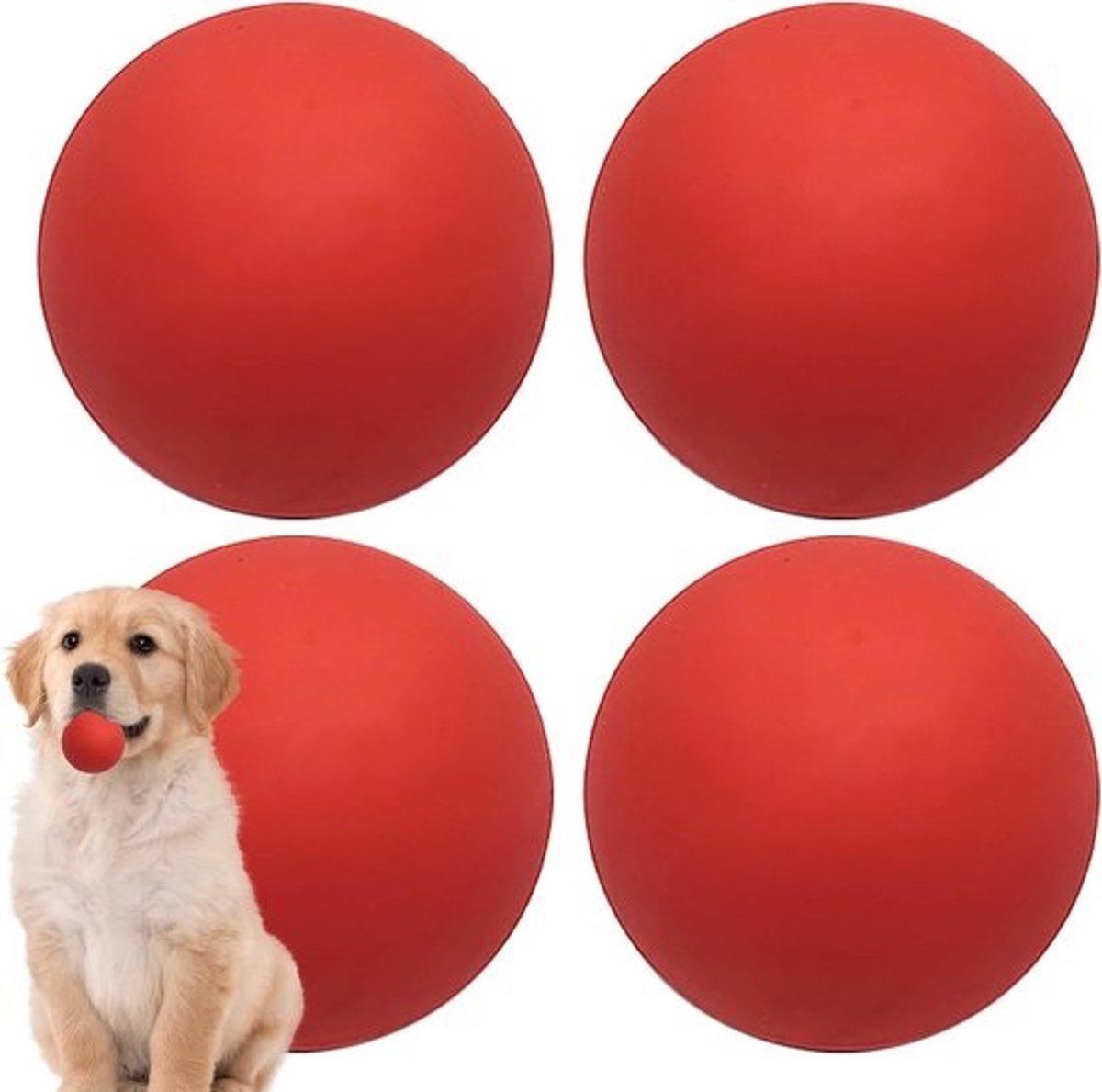 Squashballen Set - Trainingsballen Sportbal - Vaardigheden Verbeteren - Hoge Elasticiteit - 6.1 cm Diameter - Rood