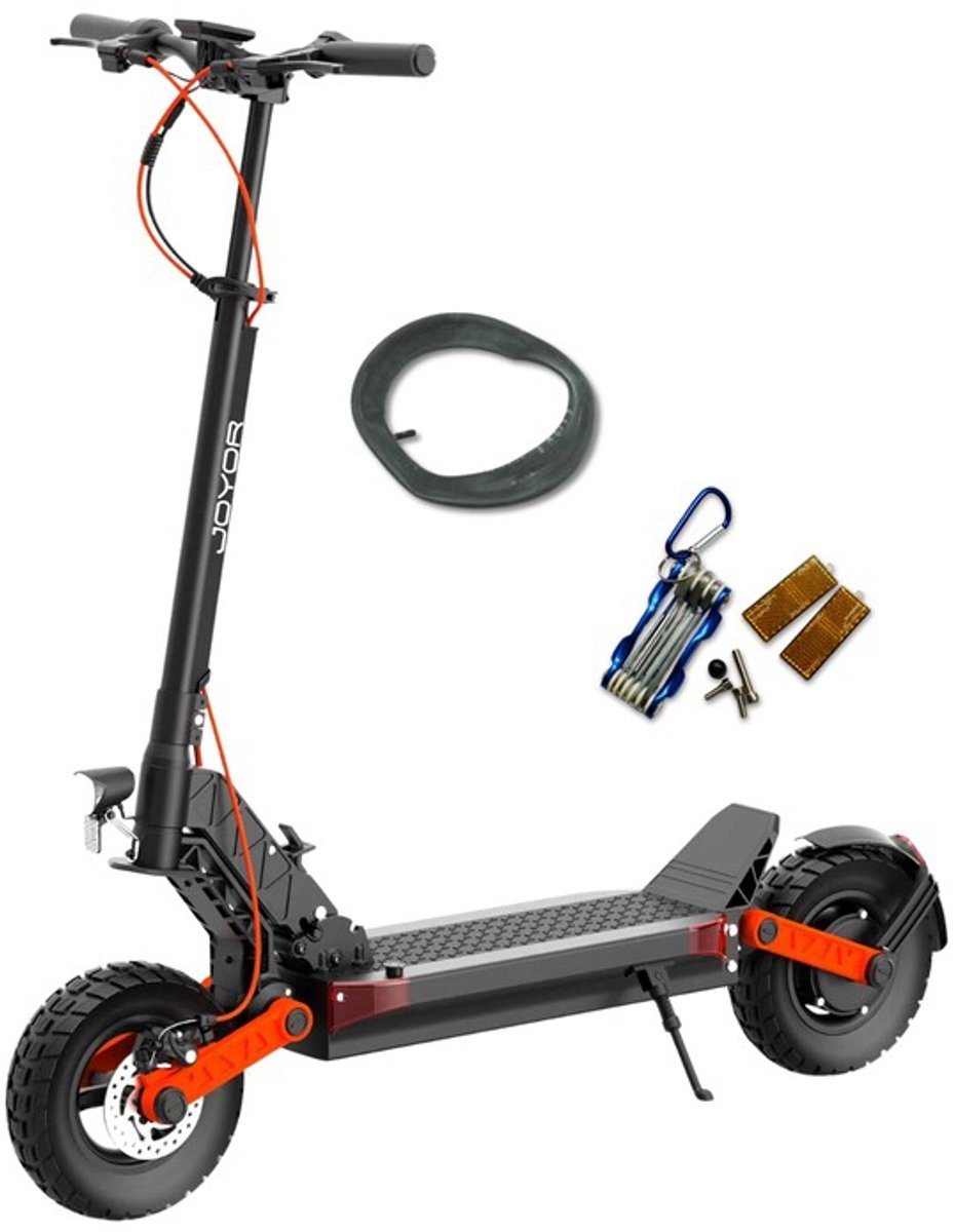 JOYOR S5PRO ABE Elektrische Step Volwassenen – 500W – 48V26Ah Batterij–Tot 70 km – 10 inch Banden – Dubbele vering & schijfrem – LCD display – ABE