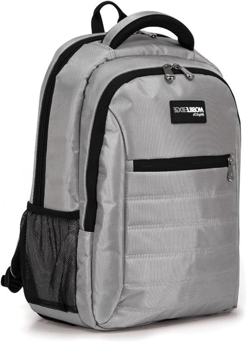 Laptoprugzak - Laptoptas Rugzak - Bescherming Mobiele Apparaten - Gevoerd Tabletvak - 406 cm (16 inch) - Zilver