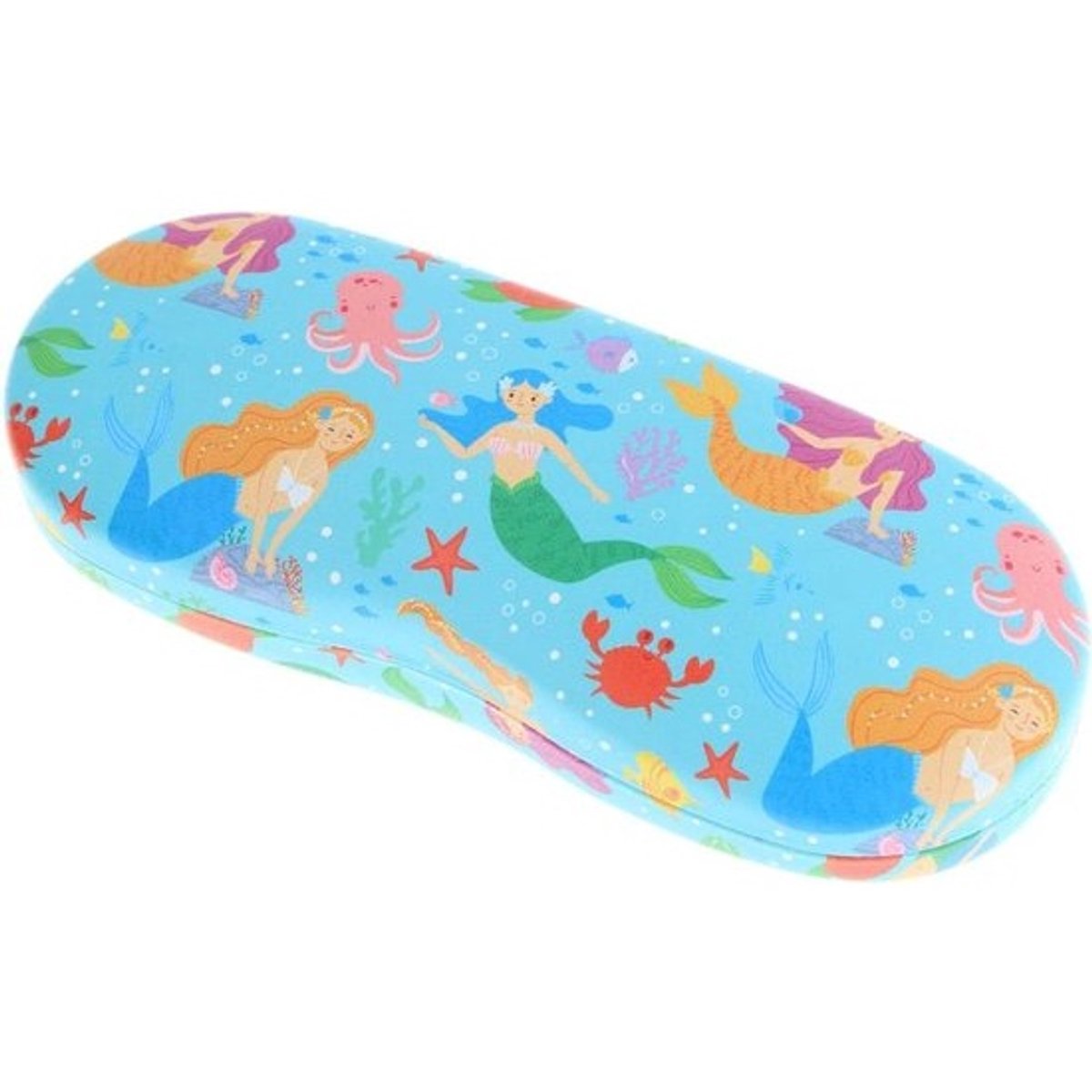 Kinder Brillenetui - Etui voor Kinderen - Bescherming Bril - Robuuste Hard Shell - 160x60x30mm - Lichtblauw