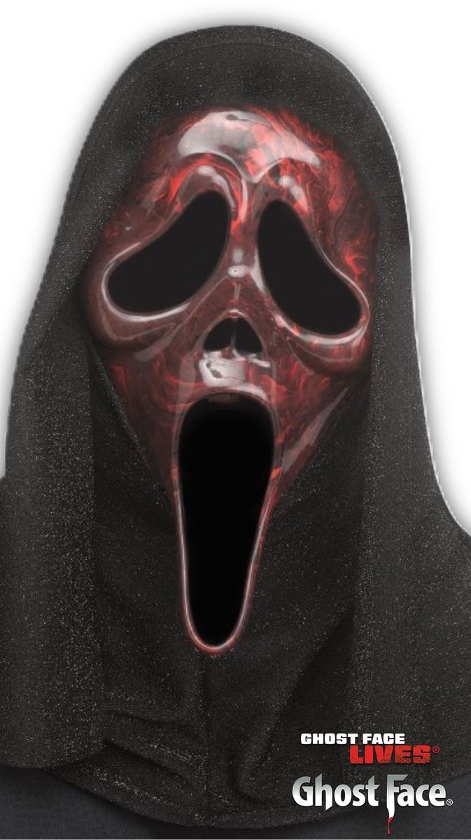 Ghost Face® Scream Marbled Masker Rood