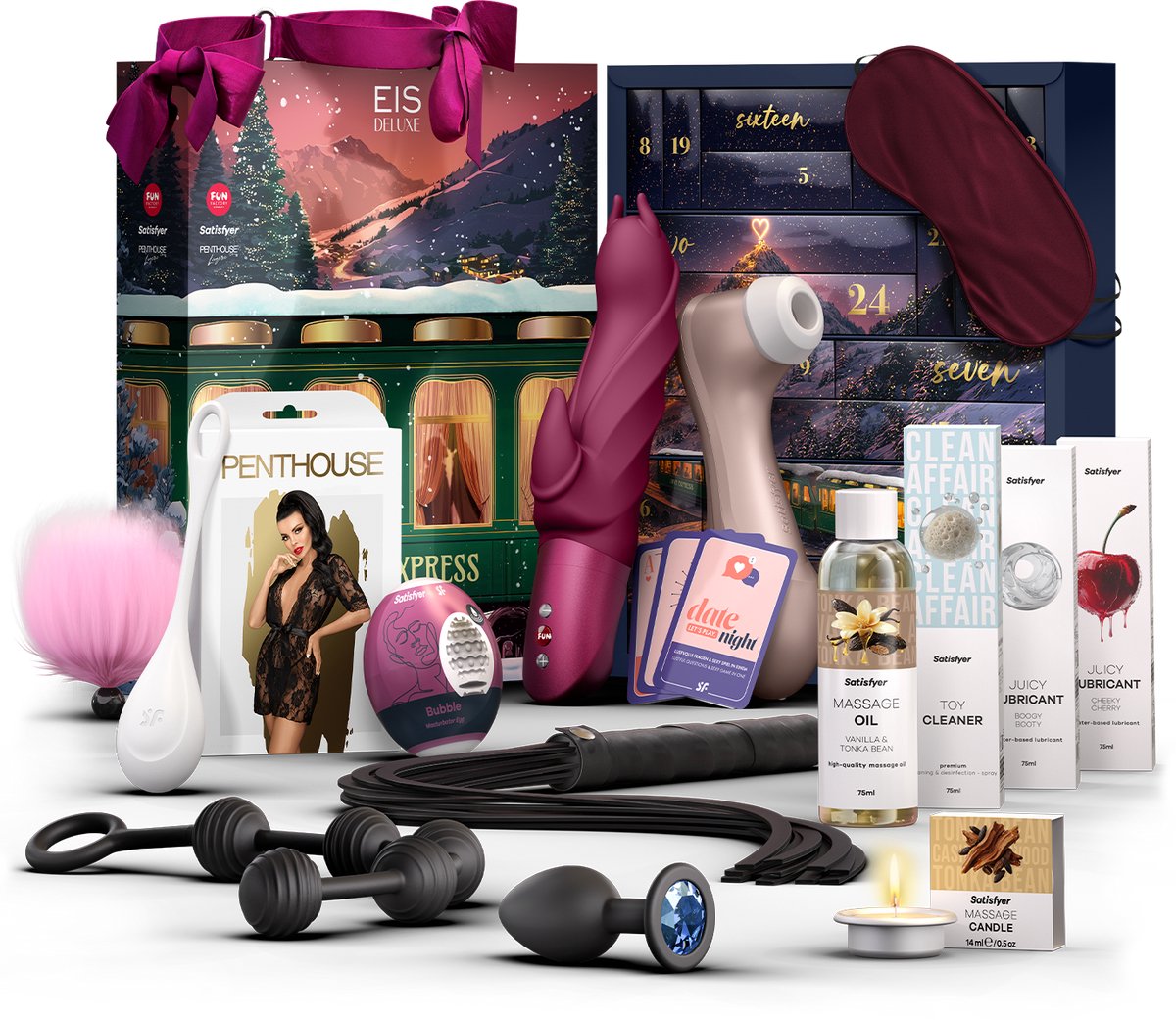 EIS Deluxe Adventskalender | Erotische adventskalender 2026 voor volwassen singles en koppels | 24 verrassingen