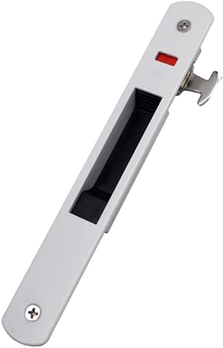 Dailygoods- Schuifdeur Slot Zinklegering - Vergrendelhaken - Duurzaam - Roestbestendig - Veilig - Maat 198 x 28 mm - Deurslot