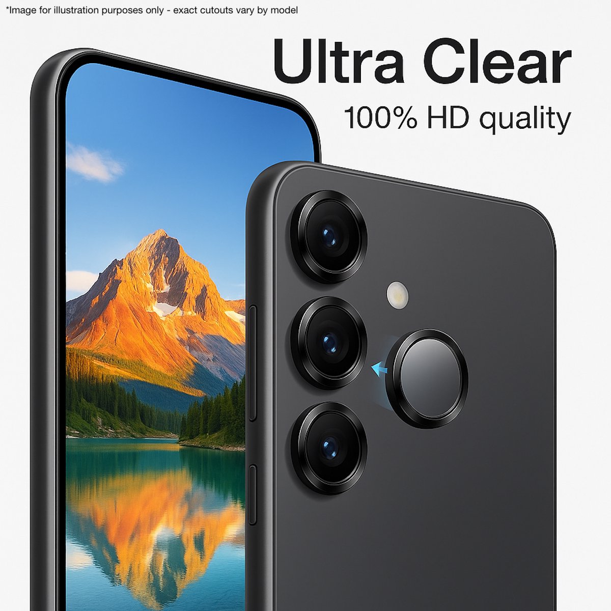 Camera Screenprotector geschikt voor iPhone 18 Pro / 17 Pro – 2 Stuks – Full Cover Gehard Glas – Camera Lens Bescherming – 9H Hardheid